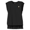 Women's Flowy Muscle Tee With Rolled Cuffs Thumbnail