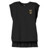 Women's Flowy Muscle Tee With Rolled Cuffs Thumbnail