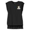 Women's Flowy Muscle Tee With Rolled Cuffs Thumbnail