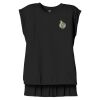 Women's Flowy Muscle Tee With Rolled Cuffs Thumbnail
