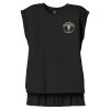 Women's Flowy Muscle Tee With Rolled Cuffs Thumbnail