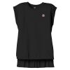 Women's Flowy Muscle Tee With Rolled Cuffs Thumbnail