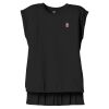 Women's Flowy Muscle Tee With Rolled Cuffs Thumbnail