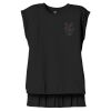 Women's Flowy Muscle Tee With Rolled Cuffs Thumbnail