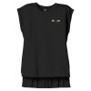 Women's Flowy Muscle Tee With Rolled Cuffs Thumbnail
