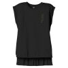 Women's Flowy Muscle Tee With Rolled Cuffs Thumbnail