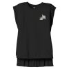 Women's Flowy Muscle Tee With Rolled Cuffs Thumbnail