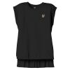 Women's Flowy Muscle Tee With Rolled Cuffs Thumbnail