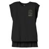 Women's Flowy Muscle Tee With Rolled Cuffs Thumbnail