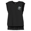 Women's Flowy Muscle Tee With Rolled Cuffs Thumbnail