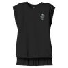 Women's Flowy Muscle Tee With Rolled Cuffs Thumbnail
