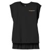 Women's Flowy Muscle Tee With Rolled Cuffs Thumbnail