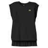 Women's Flowy Muscle Tee With Rolled Cuffs Thumbnail