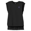 Women's Flowy Muscle Tee With Rolled Cuffs Thumbnail