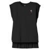 Women's Flowy Muscle Tee With Rolled Cuffs Thumbnail