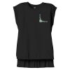 Women's Flowy Muscle Tee With Rolled Cuffs Thumbnail