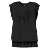 Women's Flowy Muscle Tee With Rolled Cuffs Thumbnail
