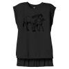 Women's Flowy Muscle Tee With Rolled Cuffs Thumbnail