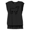 Women's Flowy Muscle Tee With Rolled Cuffs Thumbnail