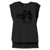 Women's Flowy Muscle Tee With Rolled Cuffs Thumbnail