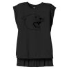 Women's Flowy Muscle Tee With Rolled Cuffs Thumbnail