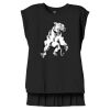 Women's Flowy Muscle Tee With Rolled Cuffs Thumbnail