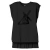 Women's Flowy Muscle Tee With Rolled Cuffs Thumbnail