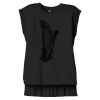Women's Flowy Muscle Tee With Rolled Cuffs Thumbnail