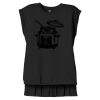 Women's Flowy Muscle Tee With Rolled Cuffs Thumbnail