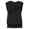 Women's Flowy Muscle Tee With Rolled Cuffs Thumbnail