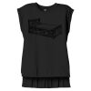 Women's Flowy Muscle Tee With Rolled Cuffs Thumbnail
