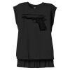 Women's Flowy Muscle Tee With Rolled Cuffs Thumbnail