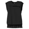 Women's Flowy Muscle Tee With Rolled Cuffs Thumbnail