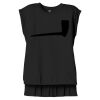 Women's Flowy Muscle Tee With Rolled Cuffs Thumbnail