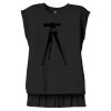 Women's Flowy Muscle Tee With Rolled Cuffs Thumbnail