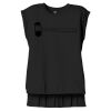 Women's Flowy Muscle Tee With Rolled Cuffs Thumbnail