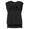 Women's Flowy Muscle Tee With Rolled Cuffs Thumbnail