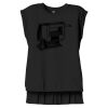 Women's Flowy Muscle Tee With Rolled Cuffs Thumbnail