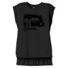 Women's Flowy Muscle Tee With Rolled Cuffs Thumbnail