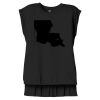 Women's Flowy Muscle Tee With Rolled Cuffs Thumbnail