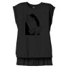Women's Flowy Muscle Tee With Rolled Cuffs Thumbnail