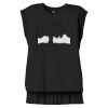 Women's Flowy Muscle Tee With Rolled Cuffs Thumbnail
