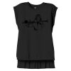 Women's Flowy Muscle Tee With Rolled Cuffs Thumbnail