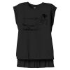 Women's Flowy Muscle Tee With Rolled Cuffs Thumbnail