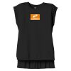 Women's Flowy Muscle Tee With Rolled Cuffs Thumbnail