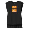 Women's Flowy Muscle Tee With Rolled Cuffs Thumbnail