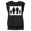 Women's Flowy Muscle Tee With Rolled Cuffs Thumbnail