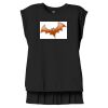 Women's Flowy Muscle Tee With Rolled Cuffs Thumbnail