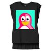 Women's Flowy Muscle Tee With Rolled Cuffs Thumbnail