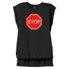 Women's Flowy Muscle Tee With Rolled Cuffs Thumbnail